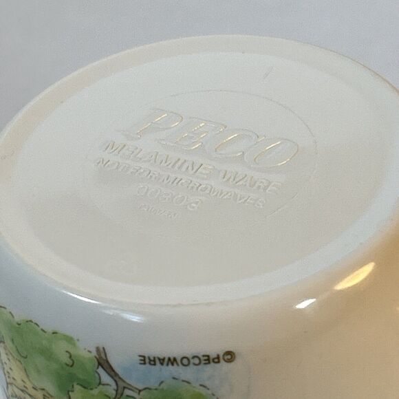 Vtg Peco PECOWARE Melamine‎ Hush-A-Bye Baby Children's Cup Lullaby Mother Goose - Picture 7 of 9
